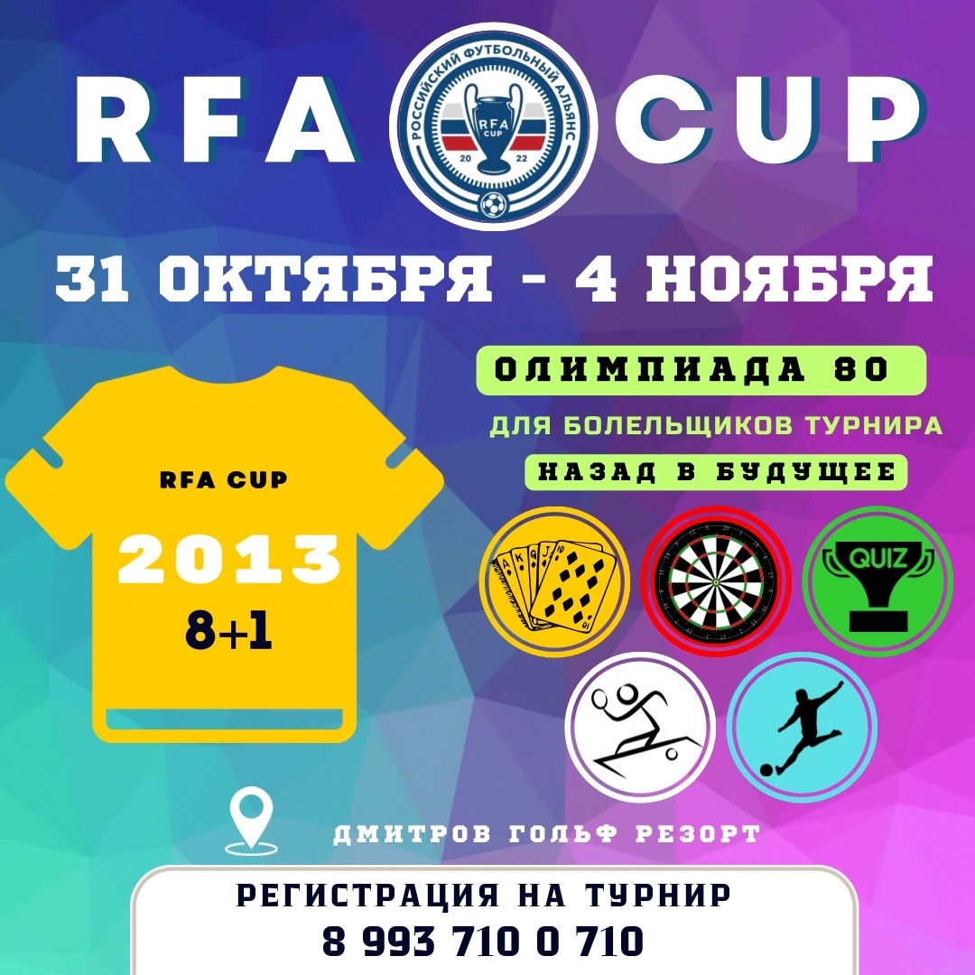 RFA CUP им. Веденеева Д.А. 2013 г.р.